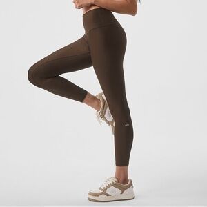 Alo Brown 7/8 leggings size small never worn